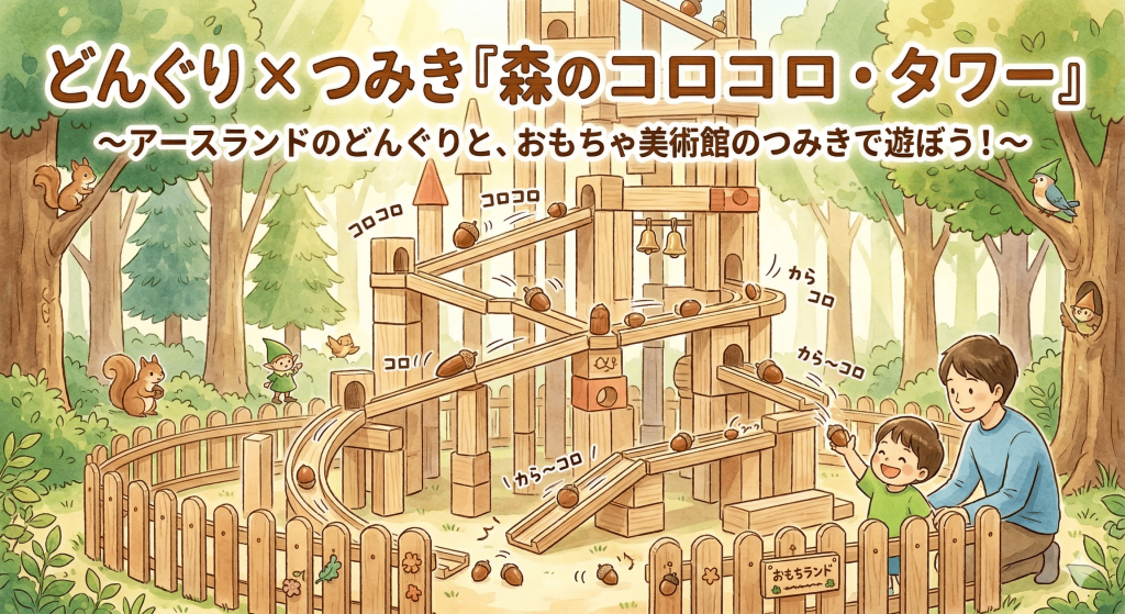 【4/11イベント】どんぐり×つみき「森のコロコロ・タワー」を作ろう！